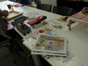 新宿校で、日暮里の生徒さんも一緒にレッスンをしています。
